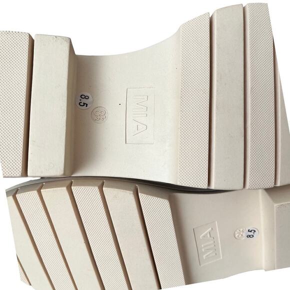 MIA Havenn Kashton Lace Up Combat Boots Size 8.5 Olive Green Perforated Side Zip - Picture 11 of 12